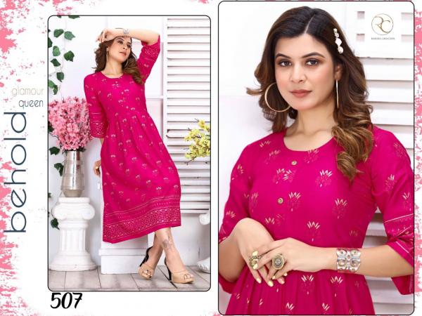 New Goldy-3 Rayon Printed Ethnic Kurti 